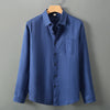Linen Shirt Men's Long Sleeve Loose Thin Casual