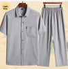 Loose ICE Cotton Two-piece Pocket Shirt