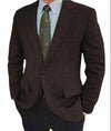 Men's Business Casual Herringbone Suit Jacket