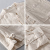 Men's Retro Stand Collar Chinese Knot Button Shirt Coat