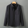 Linen Shirt Men's Long Sleeve Loose Thin Casual