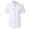 Korean Slim-fit Solid Color Shirt Men's Shirt
