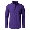 Solid Color Simple Business Thin Lining Shirt